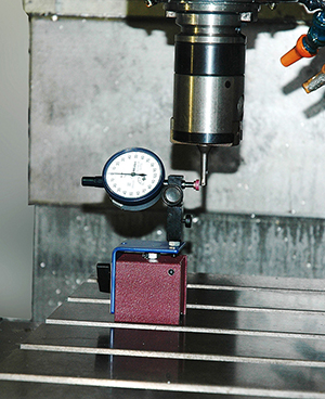 Borer adjustment and measurement.